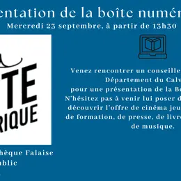 À l'occasion des 10 ans de la boite numérique : présentation de la boite numérique