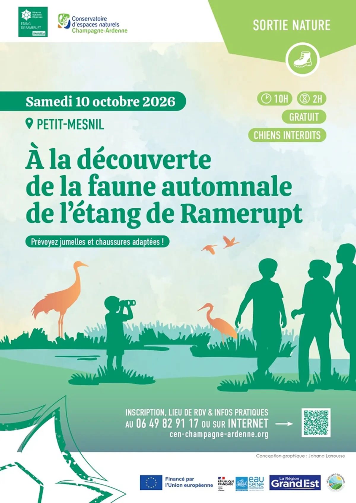 À la découverte de la faune automnale de l'étang de Ramerupt