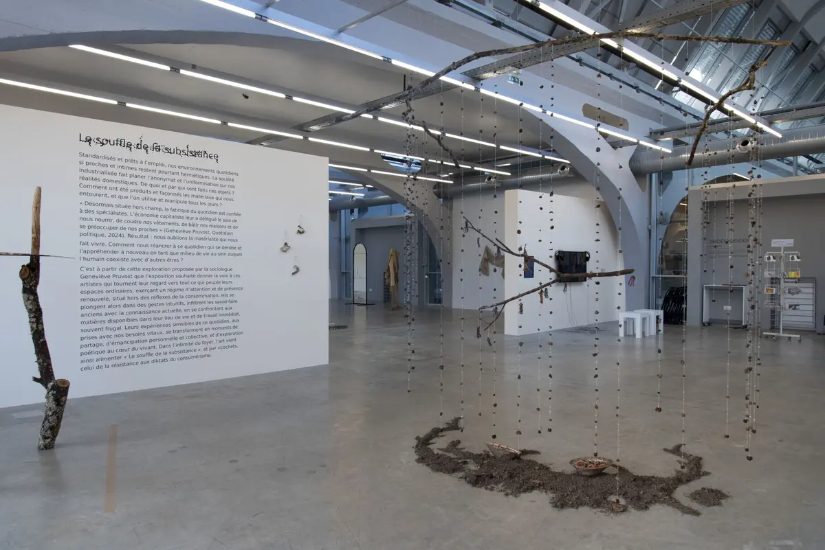 Vue de l'exposition Le souffle de la subsistance - Regionale 26, 2025