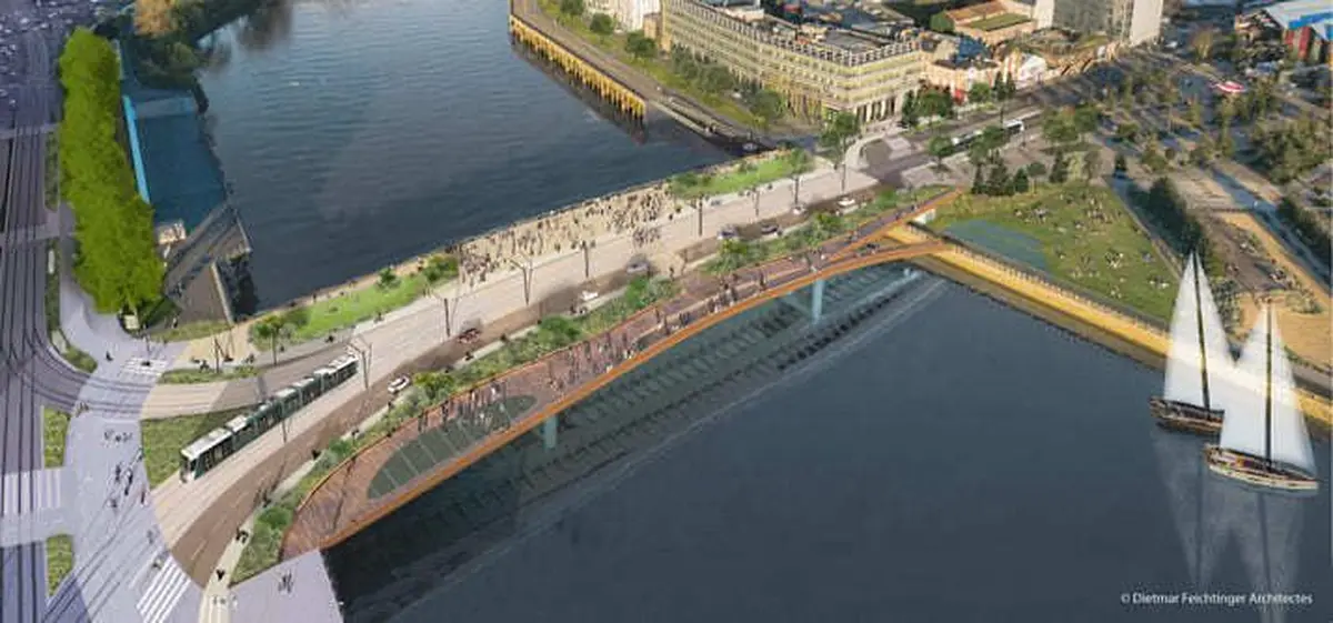 À Nantes, ce pont va rouvrir dès novembre avec un belvédère et un jardin suspendu sur la Loire