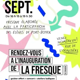 À Nantes, une fresque va être inaugurée directement sur la chaussée devant une école