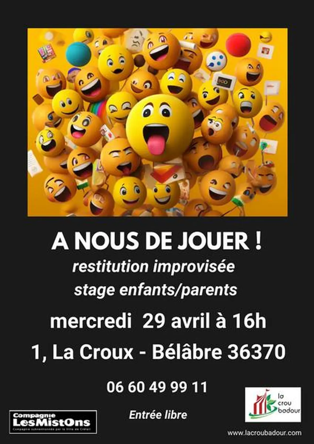 A nous de jouer ! (restitution stage impro enfants/parents)