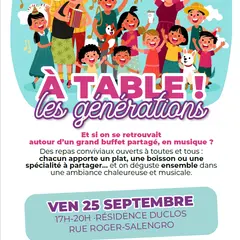 À table les générations !