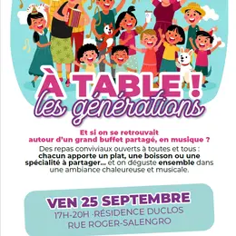 À table les générations !