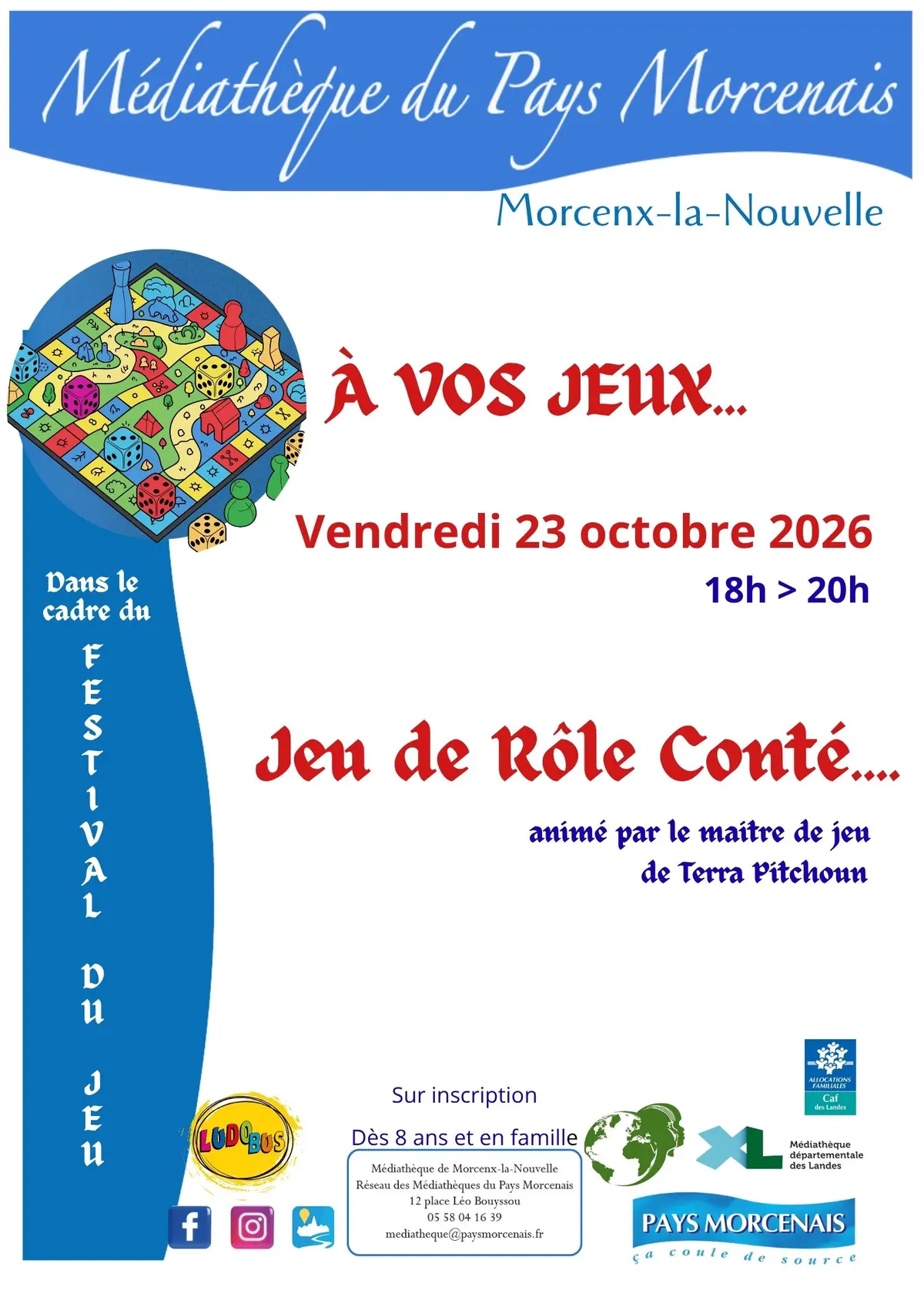 À Vos Jeux - Jeux de Rôle Conté... - Festival du jeu