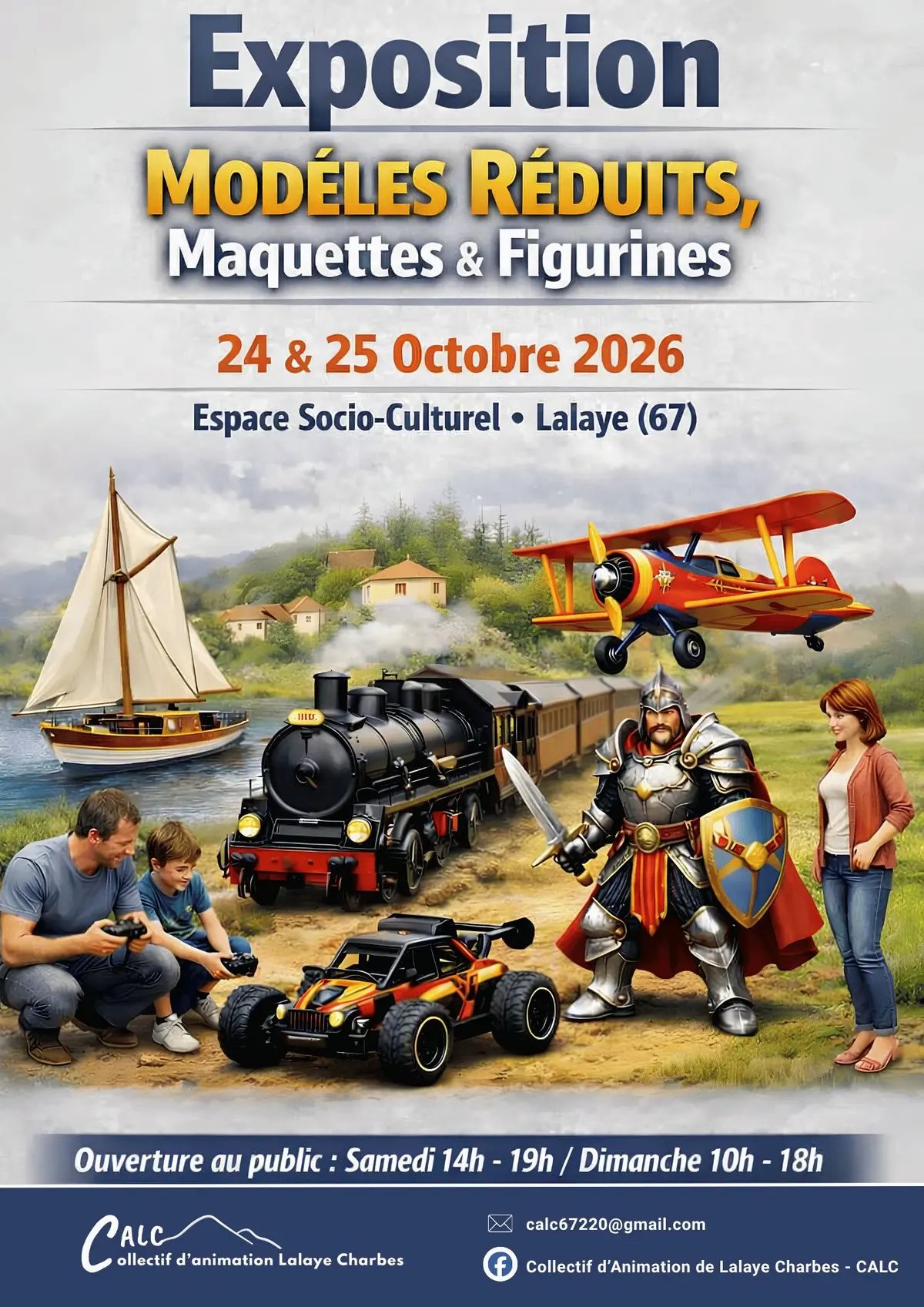 Exposition de modélisme - Maquettes & figurines - 24 & 25 octobre - Lalaye