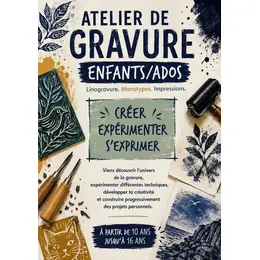 Atelier Gravure Enfants/Ados