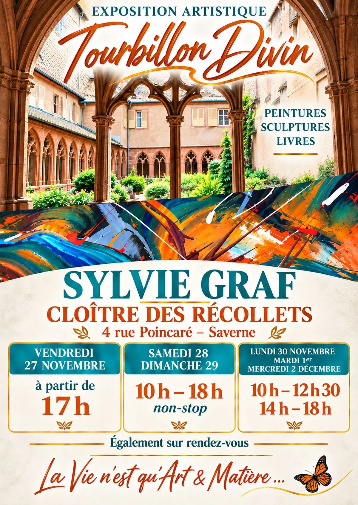 Exposition « Tourbillon divin » – Sylvie Graf