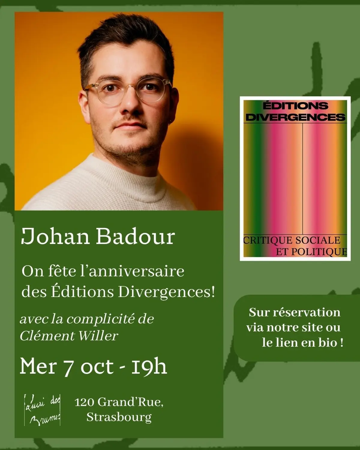Soirée Anniversaire des Editions DIVERGENCES