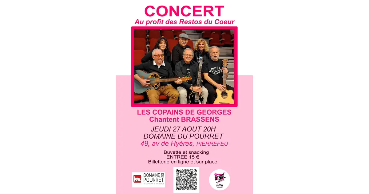 Les Copains de Georges chantent BRASSENS au profit des Restos du Coeur