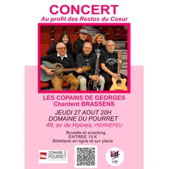 Les Copains de Georges chantent BRASSENS au profit des Restos du Coeur