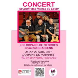 Les Copains de Georges chantent BRASSENS au profit des Restos du Coeur