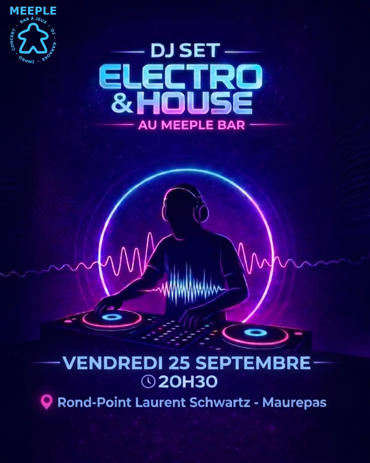 DJ Set Electro & House au Meeple Bar