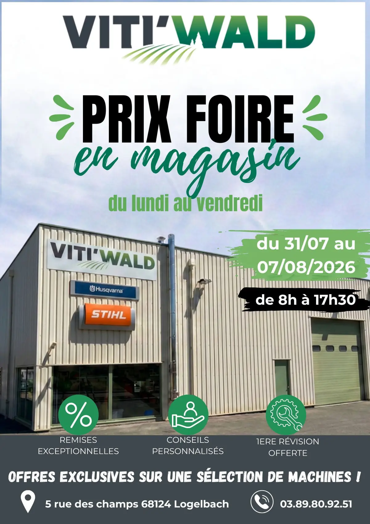 Prix Foire chez VITI'WALD