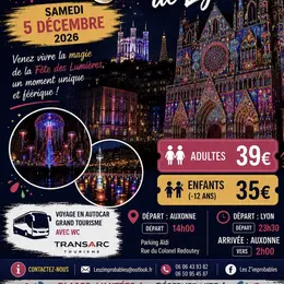 Bus fête des lumières Lyon