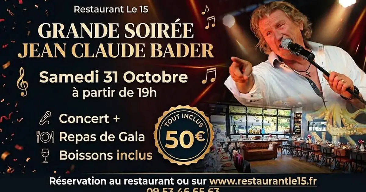 Soirée spéctacle Jean Claude BADER nous chante Johnny Halliday