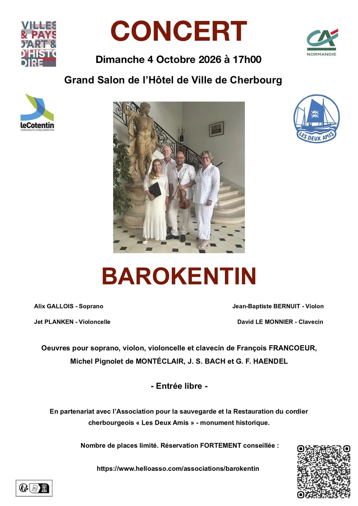 Concert de musique baroque - Ensemble BAROKENTIN