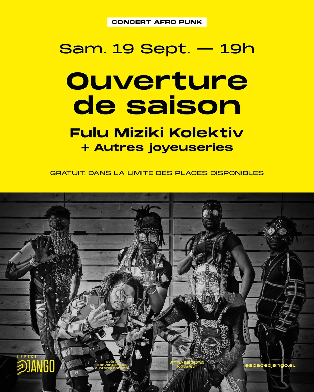 Ouverture de saison de l'Espace Django : Fulu Miziki Kolektiv