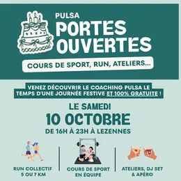 Pulsa fête ses 10 ans : Sessions sport gratuites, run, animations & DJ Set !