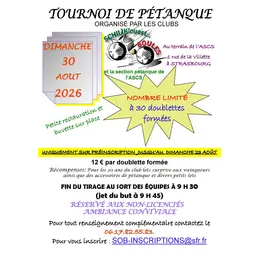 Tournoi de pétanque