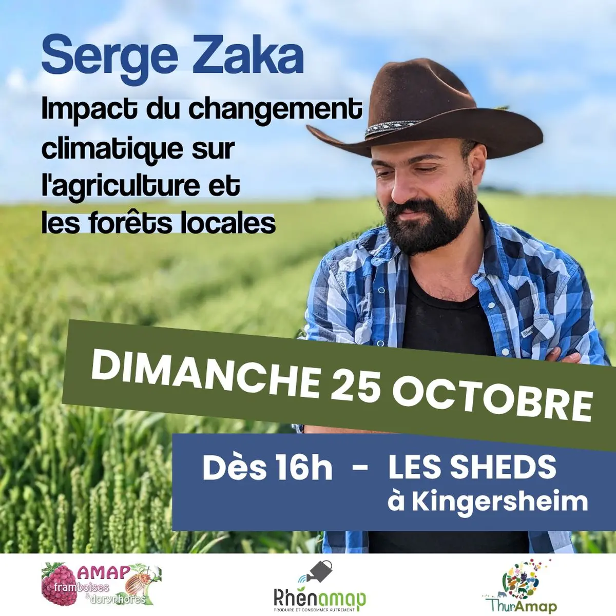 Conférence : Impact changement climatique sur l'agriculture, les forêts locales
