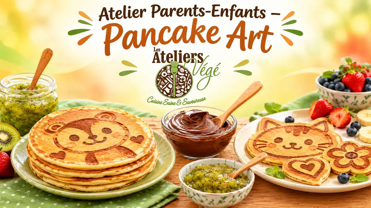 Cours de pâtisserie végétale Atelier Parents-Enfants : Pancake Art