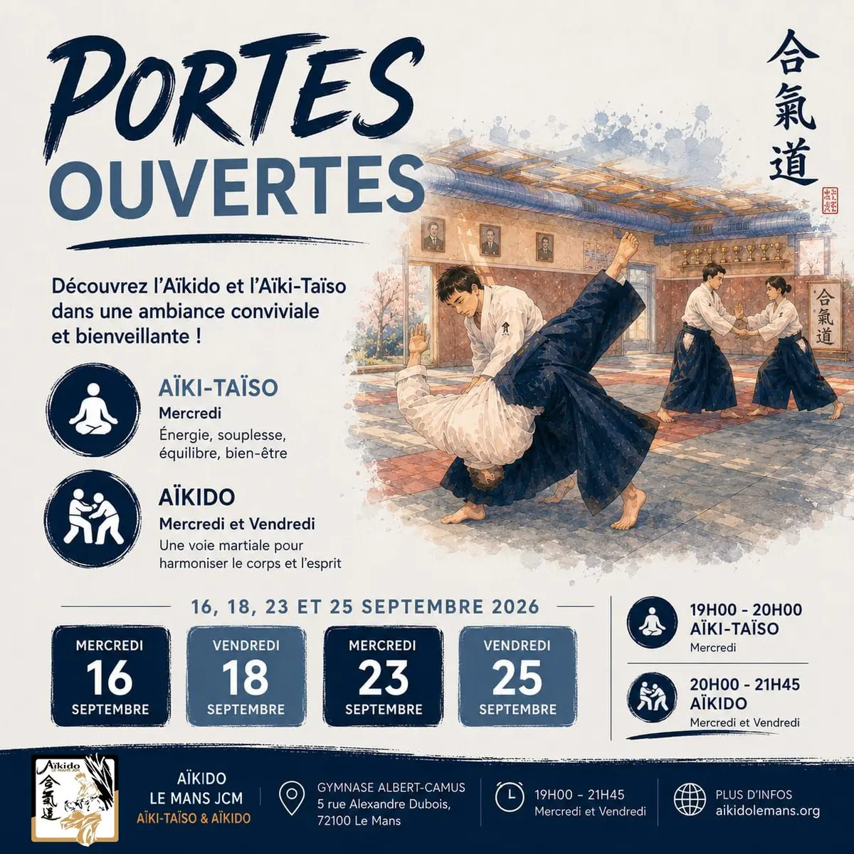 Portes ouvertes A&iuml;ki-Ta&iuml;so et A&iuml;kido
