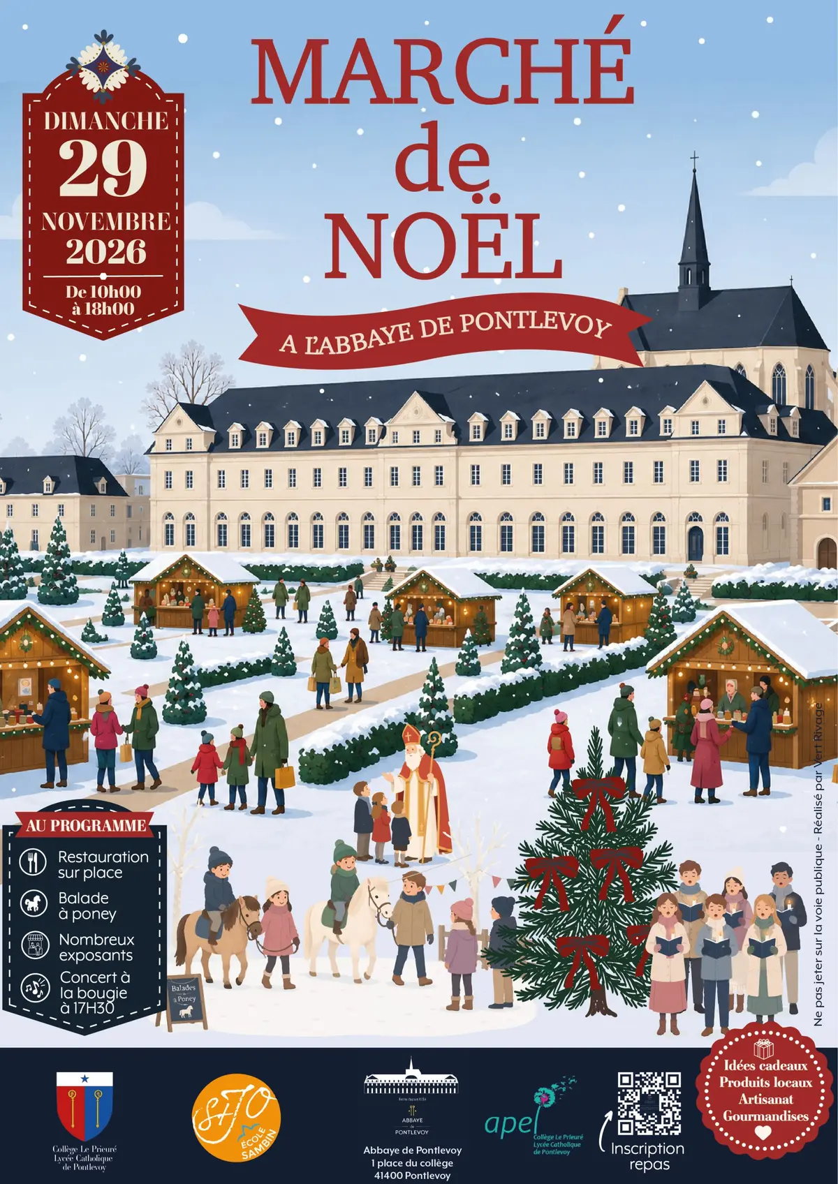 Marché de Noël Abbaye de Pontlevoy