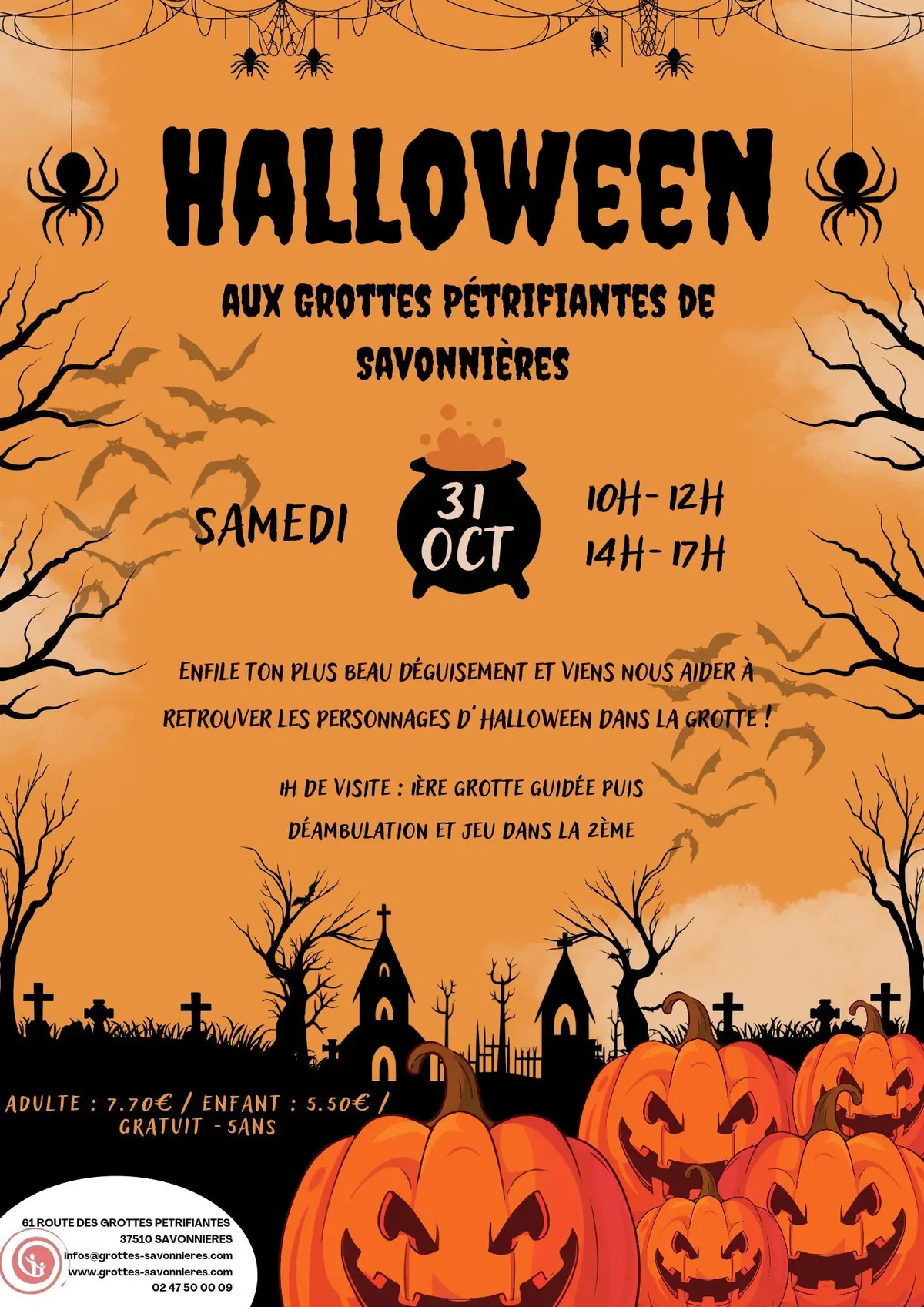 Halloween aux Grottes Pétrifiantes