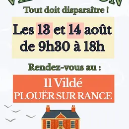 Grand vide maison 13-14 août 