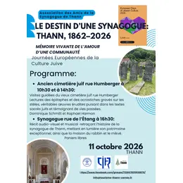 Journées Européennes de la Culture Juive Synagogue Thann