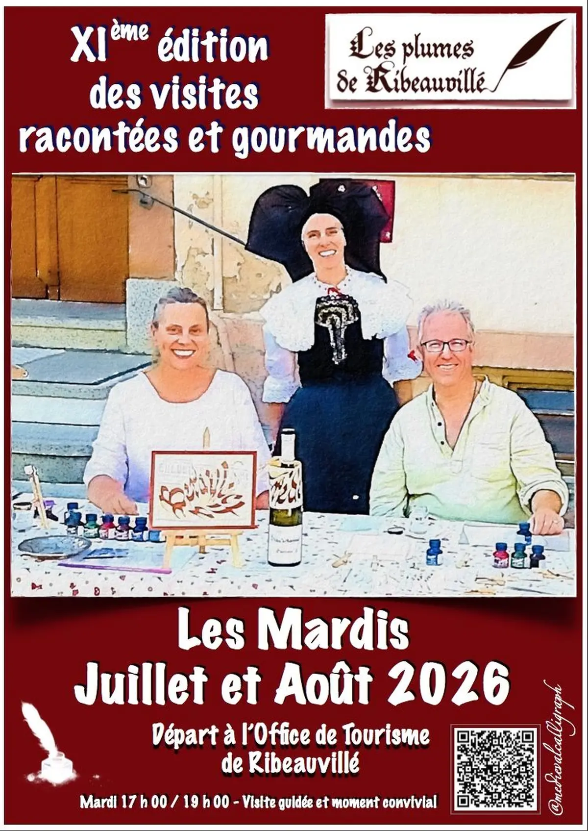 XI° Edition des visites racontées en calligraphie gothique - lesplumes68150