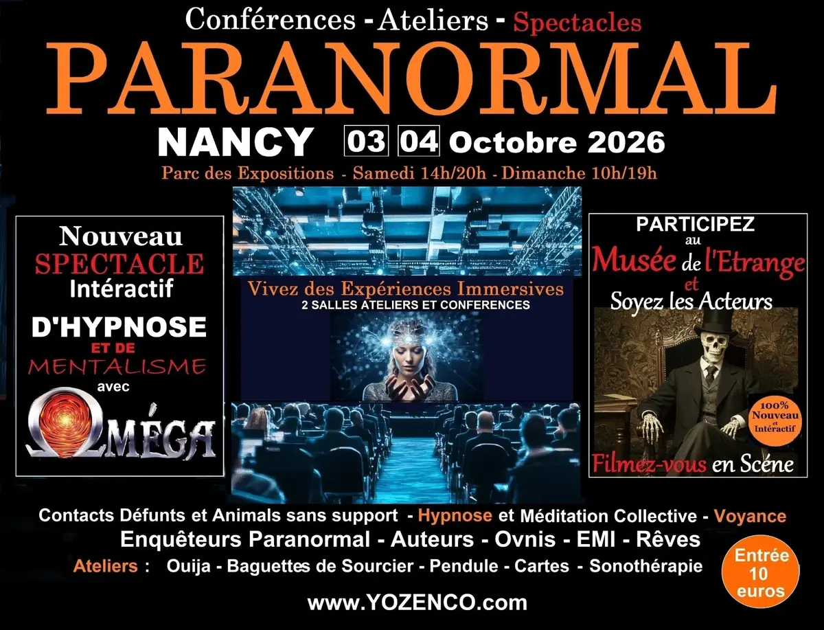 Conférences - Ateliers et Spectacles du Paranormal