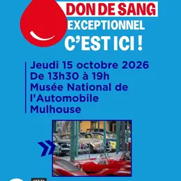 Don de sang au Musée de l'Automobile de Mulhouse