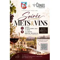 Soirée Mets et Vins  - soirée caritative &copy; Lions Club Mulhouse Filatures 