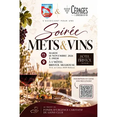 Soirée Mets et Vins  - soirée caritative
