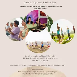 Rentrée  Yoga Lundi soir CSC Bel Air Mulhouse 