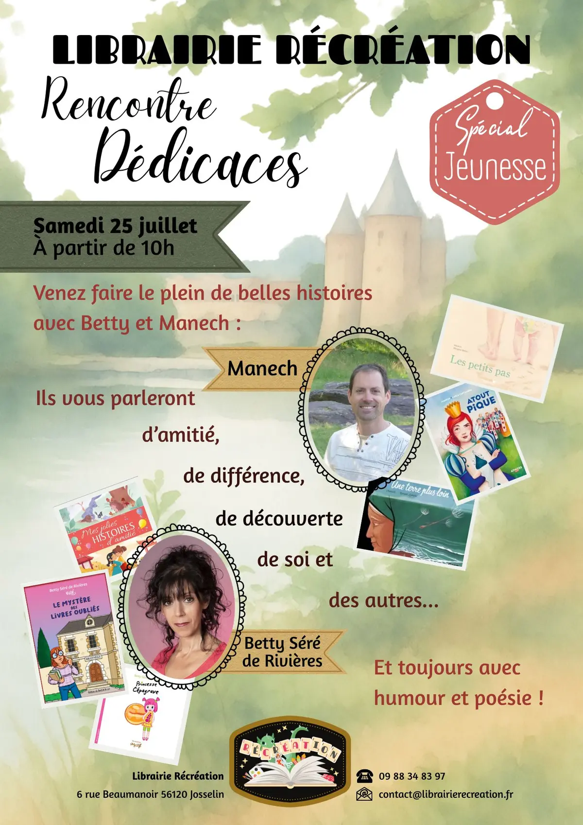 Rencontre-Dédicaces Betty Séré de Rivières et Manech
