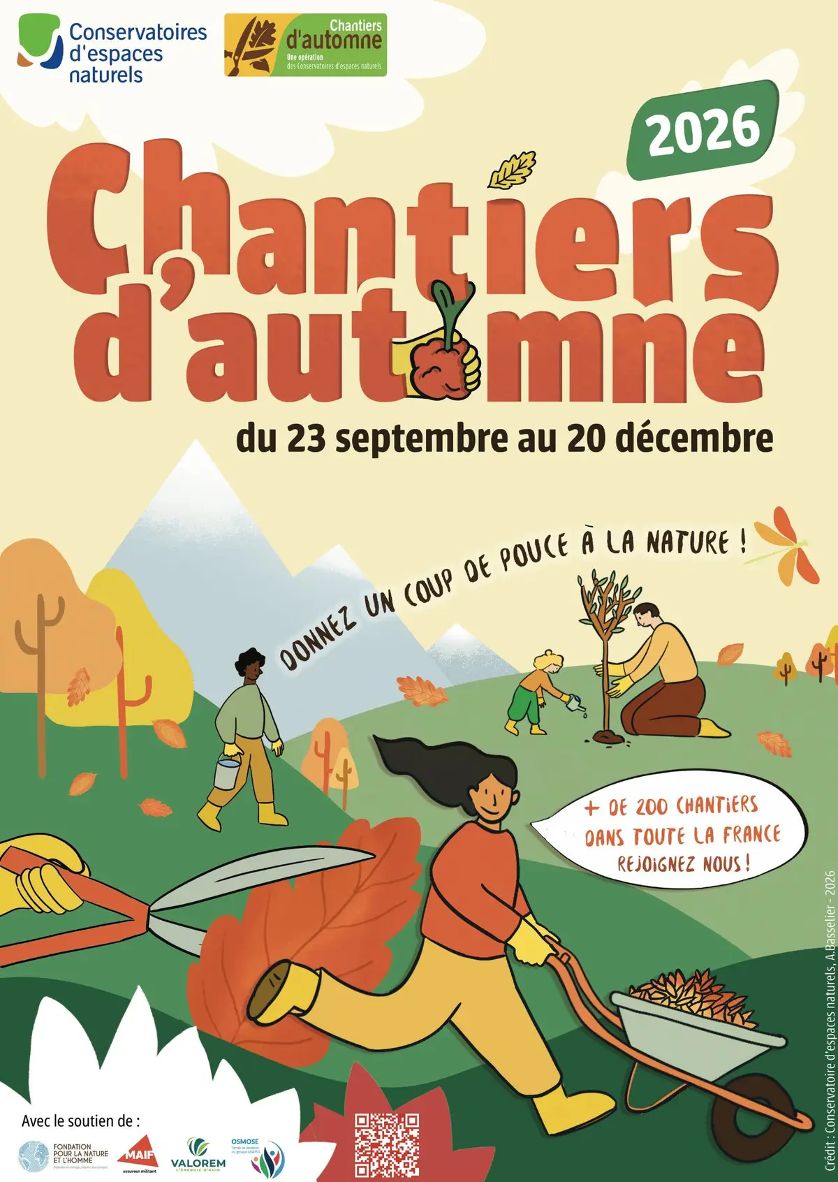 Lancement des chantiers nature d'automne 2026