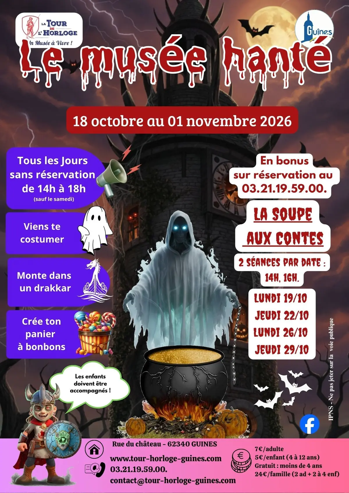 Le mus&eacute;e hant&eacute; - halloween 2026 calendar_today