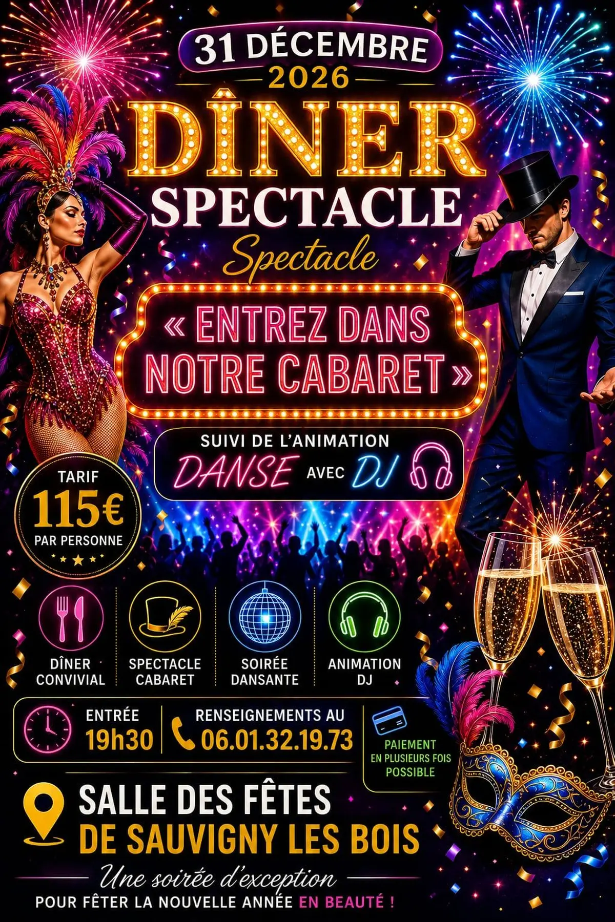 Dîner Spectacle du Reveillon 2026/2027