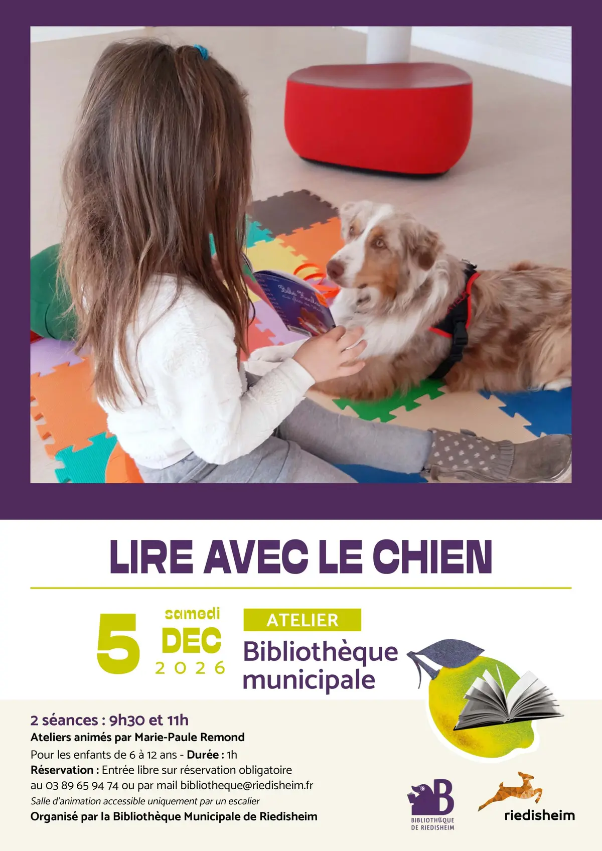 Lire avec le chien