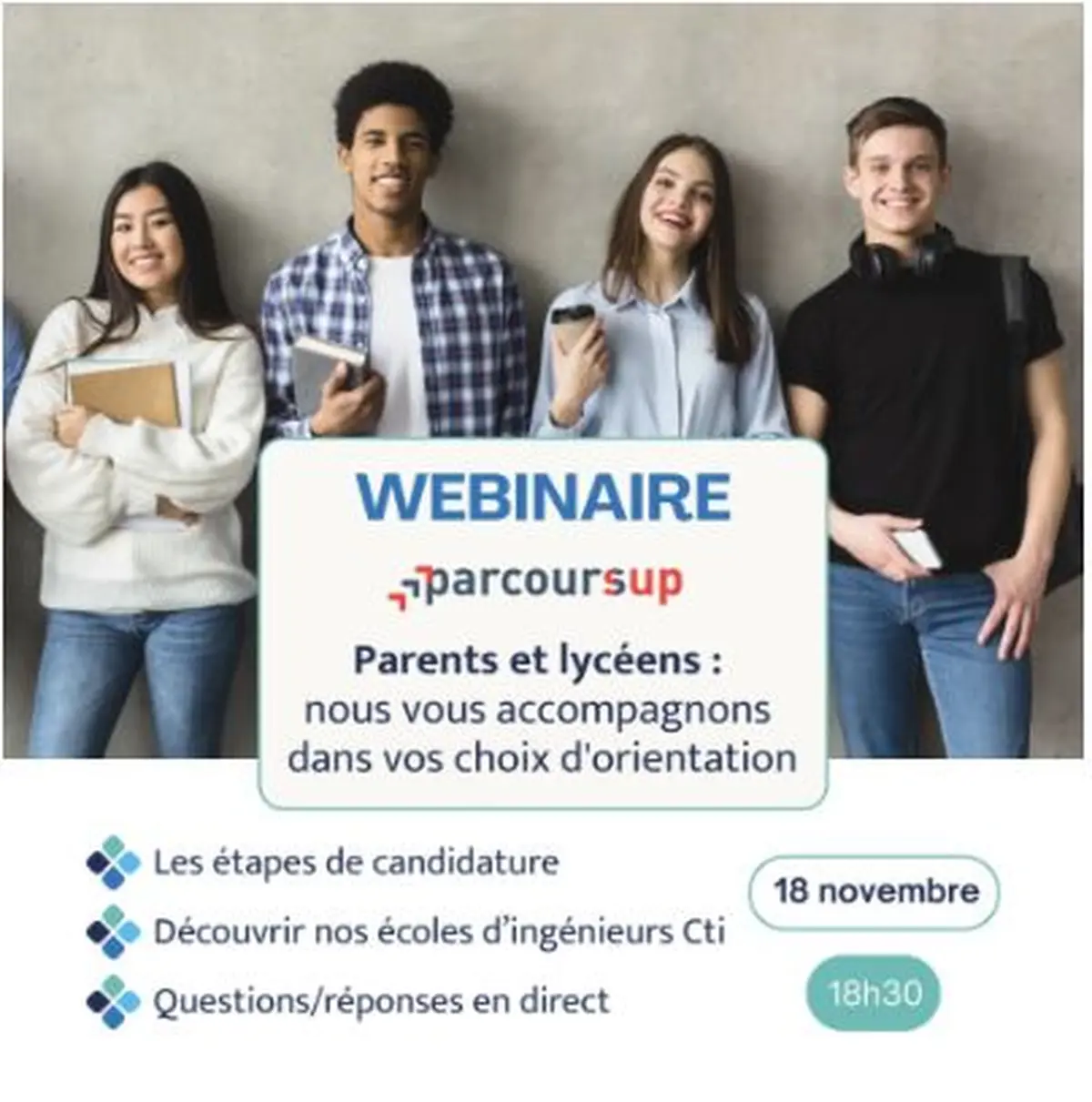 Webainaire : Parcoursup, prépare ton entrée en école d’ingénieurs !