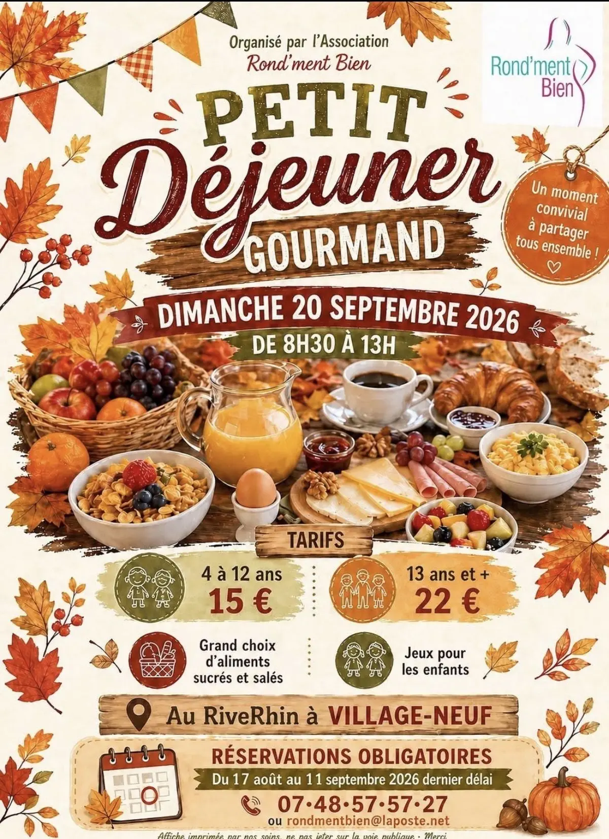 Petit déjeuner gourmand 
