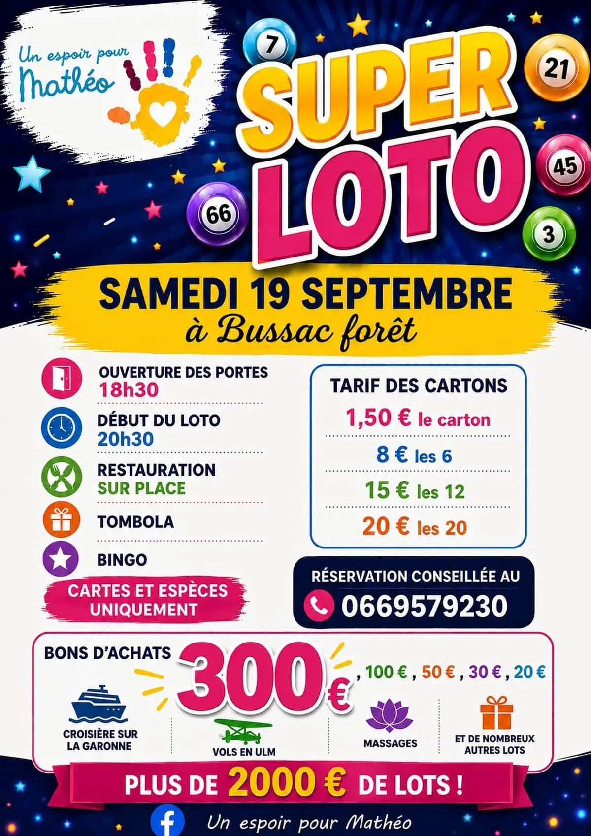 Super loto d'un espoir pour Mathéo