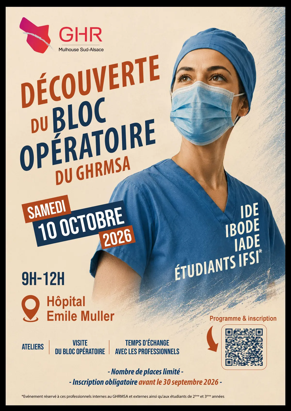 Découverte du bloc opératoire du GHRMSA