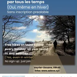 Randonnées pédestres gratuites au Salève