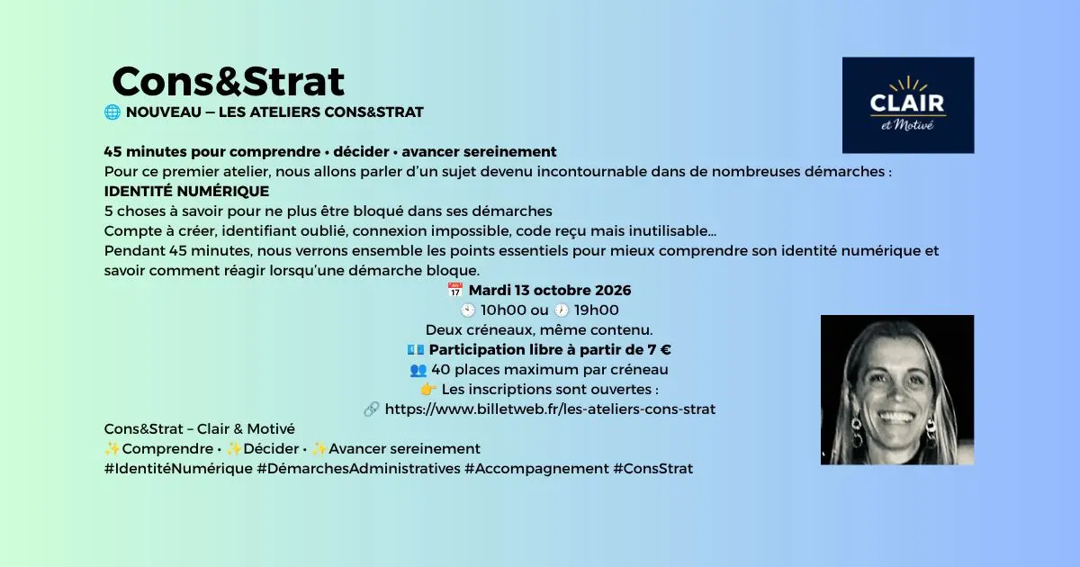 Les Ateliers Cons&Strat - Identité Numérique