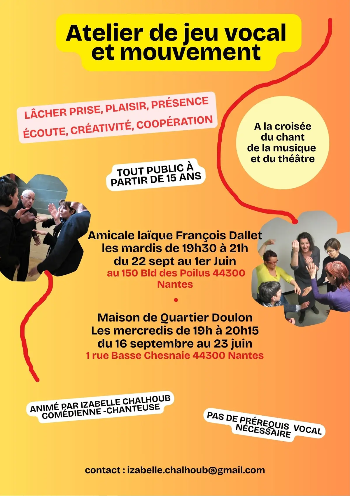 Atelier de Jeu Vocal et Mouvement