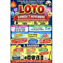 Loto des sapeurs pompiers de Chateauneuf sur loire 